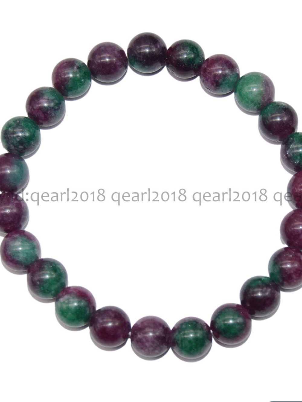 #2344* GAUEIOUR Natural Crystal Beaded Stretch Bracelet - Unisex’s - Picture 4 of 17